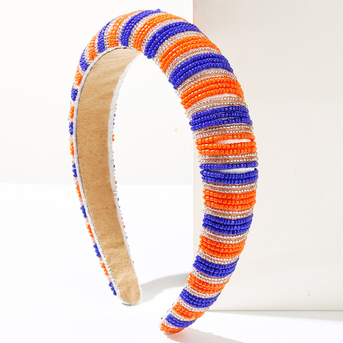 Wholesale Handmade crystal headband with color matching sponge high top
